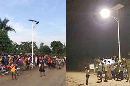 300 Sets of Semi-split Solar Street Lights in Congo