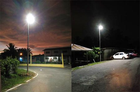 8000lm&nbsp;Solar lights&nbsp;project for Community in Malaysia