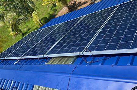 5.5KW Solar System Government Project for a Turtle Island 