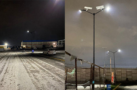 300W Solar Flood Lighting Project for Warehouse of Mexico
