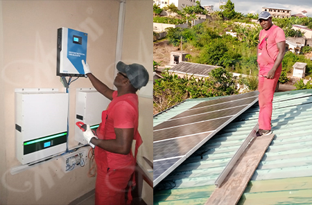 Anern Solar Lithium Battery Off-Grid 5.5KW solar system in Cameroon