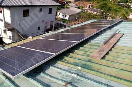 Anern Solar Lithium Battery Off-Grid 5.5KW solar system in Cameroon
