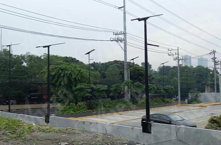 Official Building Zone Solar Street Lighting Project