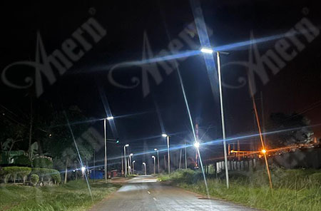 240 pcs of AN-SLA-120W Solar Street Lighting Project in Tanzania