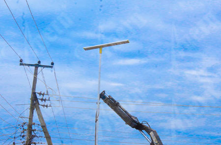 240 pcs of AN-SLA-120W Solar Street Lighting Project in Tanzania