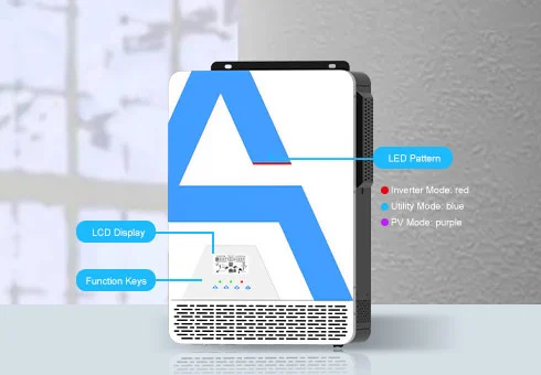Convenient LCD operation, you can set up parameters through LCD panel easily to improve inverter performance.