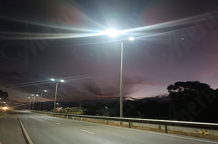 Brazil 2000 sets of AN-SL-X Urban Main Road Solar Street Light Project Brazil 2000 sets of AN-SL-X Urban Main Road Solar Street Light Project