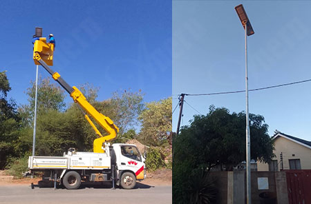 Botswana All-In-One Solar Street Light Pilot Project Botswana All-In-One Solar Street Light Pilot Project