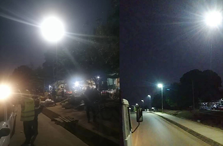All-in one solar street light All-in one solar street light