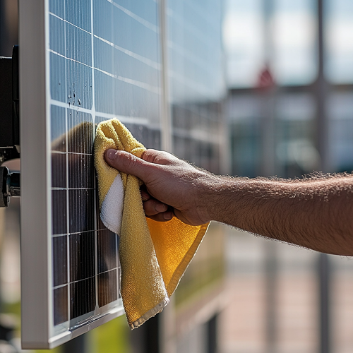 Clean the Solar Panel