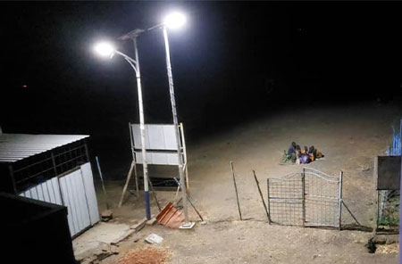 50 Sets of AN-SLZ 60W All-in-One Solar Street Lights in Sudan