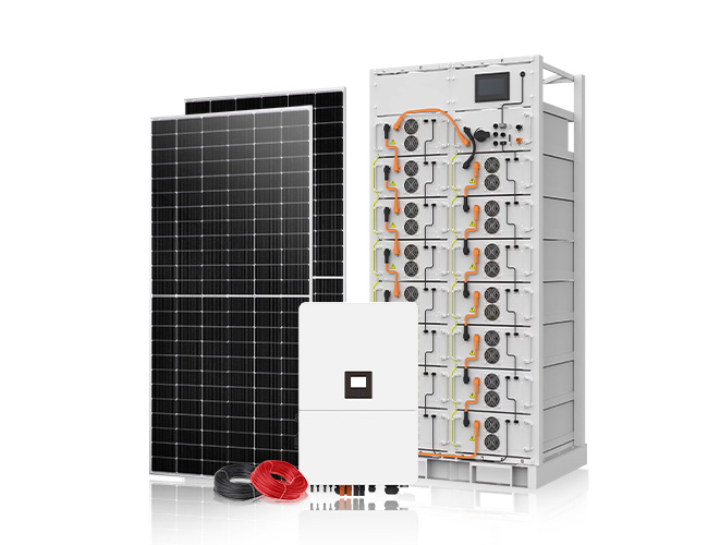30KW / 50KW / 80KW / 100KW Commercial Hybrid Off-Grid Solar Power System with DEYE Inverter