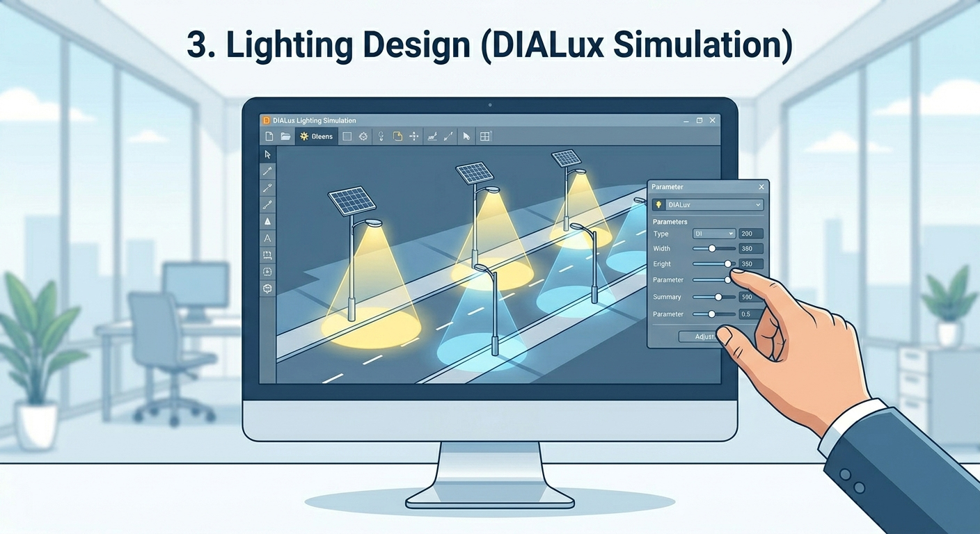Lighting Design (DIALux Simulation)